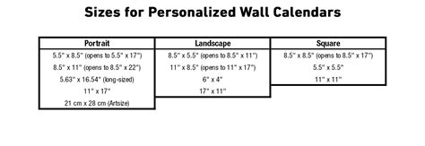 Size Of A Standard Calendar Printable Templates Free