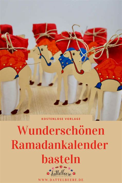 Kamelkarawane Dattelbeere De Ramdandekoration Ramadan Kalender