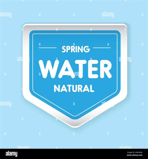 Water Mineral Label Stock Vector Images Alamy