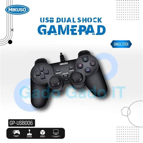 Jual STICK GAMEPAD SINGLE DUAL SHOCK CONTROLLER USB JOYSTICK PC Di