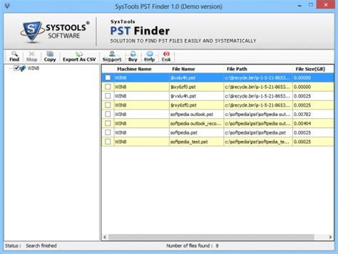 Systools Pst Finder 10 Download Review Screenshots