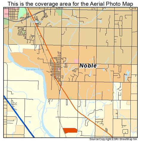 Aerial Photography Map of Noble, OK Oklahoma