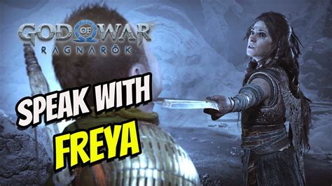 Atreus Asks Freya To Help God Of War Ragnarok Youtube