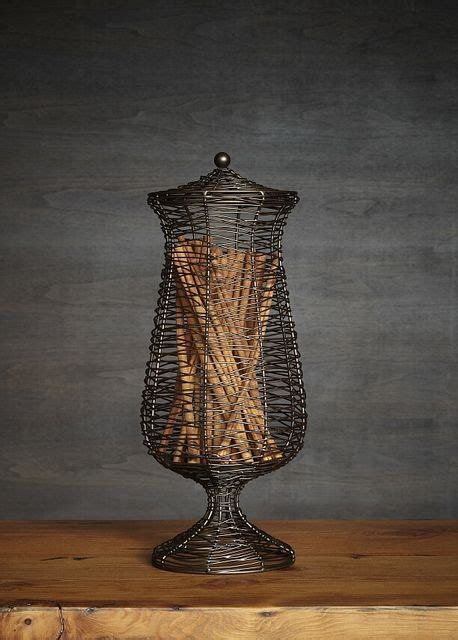 Apothecary Tall Pillar Holder Pillar Holders Metal Wire Candle