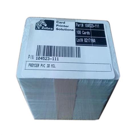 Zebra 104523 111 Premier PVC Card