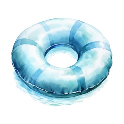 Pool Float Summer Illustration Watercolor Style 46785379 Png