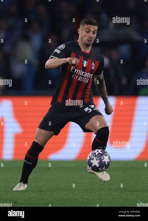 Naples Italy Th April Rade Krunic Of Ac Milan During The Uefa