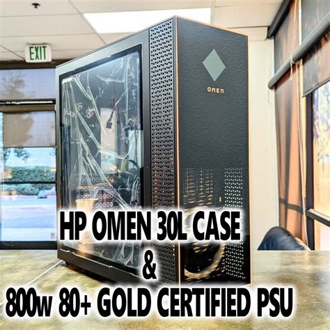 HP Omen 30L ATX Gaming PC Case RGB W Cooler Master 800w 80 Plus Gold