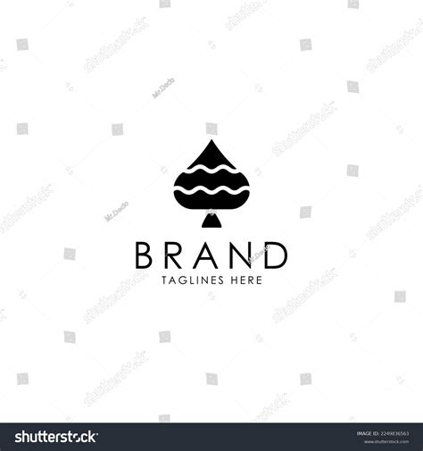 Ace Spade Abstract Luxury Logo Design Stock Vector (Royalty Free ...