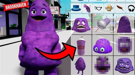 How To Turn Into Mcdonalds Grimace In Roblox Brookhaven New Update