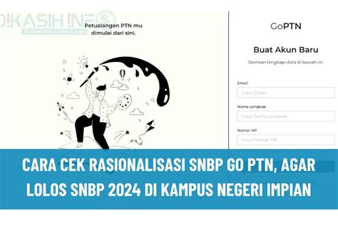 Mudah Banget Begini Cara Cek Rasionalisasi Snbp Goptn Agar Lolos Snbp