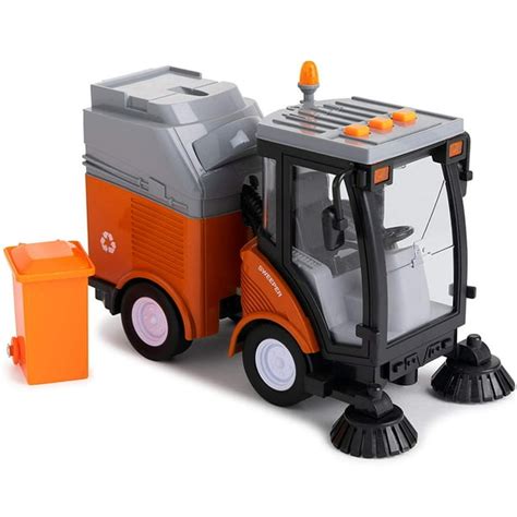 Toy To Enjoy Street Sweeper Truck With Light And Sound Effects Friction