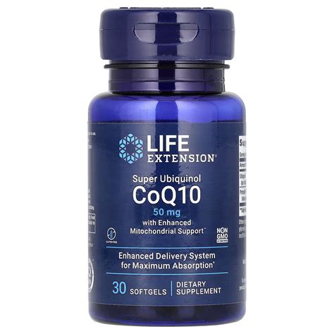 Life Extension Super Ubiquinol Coq10 With Enhanced Mitochondrial