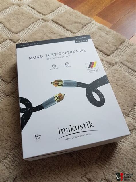 Inakustik Excellence Mono Subwoofer Cable Meter Feet For Sale