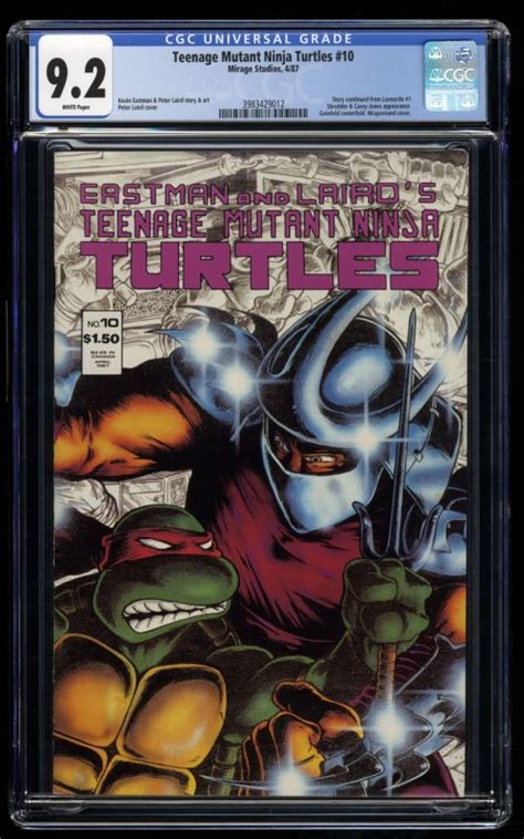 Teenage Mutant Ninja Turtles Cgc Nm White Pages Shredder Casey