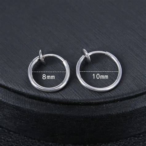 Stainless Steel Magnetic Clip On Earrings Non Pierced Nose Hoop - Buy ...