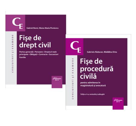 Pachet Fise Drept Civil Si Procedura Civila Editura Hamangiu