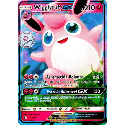 Carta Pokemon Wigglytuff GX Português Card Original Copag Shopee Brasil