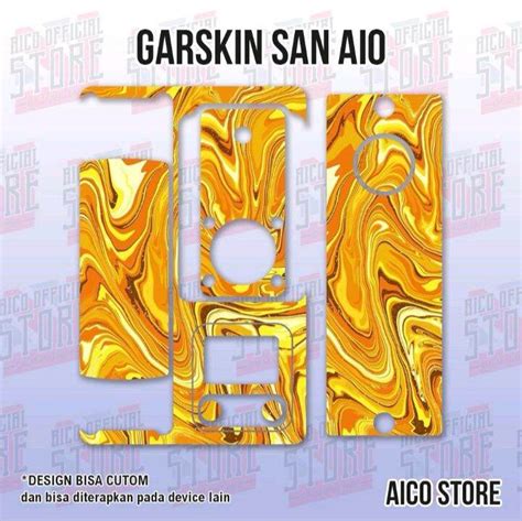 Premium Stiker Garskin San Aio Original Desain Full Motif Bisa Custom