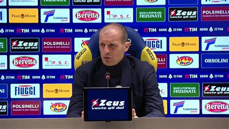 Frosinone Juve 1 2 Allegri Yildiz Non Gioca Se Cè Chiesa