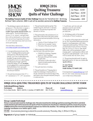 Fillable Online Quilts Of Valor Fabric Challenge Rules