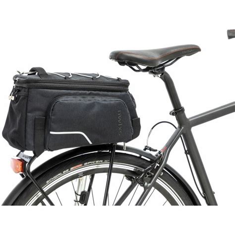 Sacoche vélo noire sur porte bagage New Looxs Sports TRUNK BAG