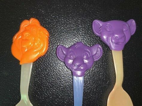 3 Disney Lion King Color Changing Spoons Set Mufasa Simba Nala Cereal