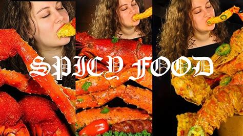 Asmr Mukbang Food Compilations King Crab Seafood Boil Mukbang No