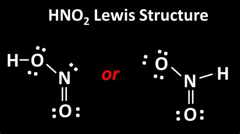 Lewis structure of HNO2 - YouTube