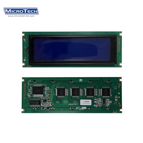 LCM Mono COB 240 64 Stn Blue Backlight White Character DOT Matrix Mpu