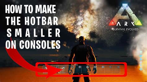 How To Make The Hotbar Ui Smaller In Ark On Console 2023 Youtube