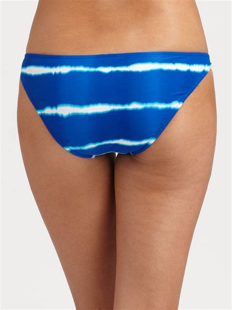 Lyst Ralph Lauren Blue Label Colorfield Stripe Bikini Bottom In Blue