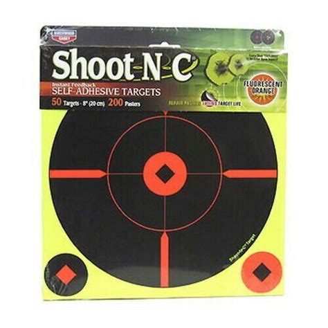 Birchwood Casey Shoot N C Bullseye Bmw Round X Targets Black Red