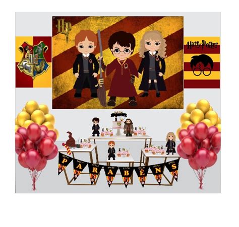 Kit Decoração de Festa Harry Potter Completo Painel Grande Elo7