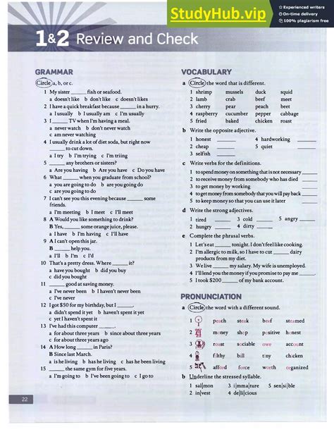 Answer American English File 3 Workbook 6