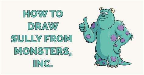 Monsters University Sulley Drawing