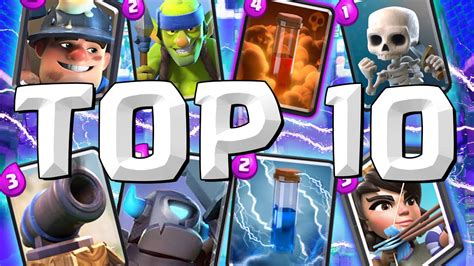 Top 10 Cartas Mais Usadas No Clash Royale Atualmente Youtube