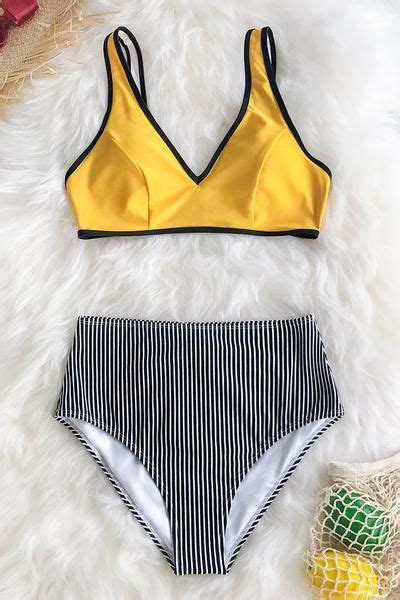 Ruffle Bandeau Bikini With High Waisted Bottom Artofit