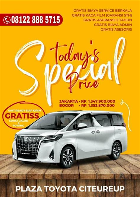 Plaza Toyota Citeureup Promo Today Spesial Prize