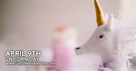 UNICORN DAY - List Of National Days