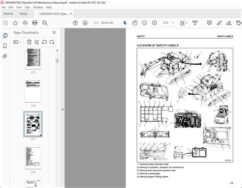 Komatsu Pc290lc 11e0 Pc290nlc 11e0 Demolition Excavator Operation And Maintenance Manual Uenam0160