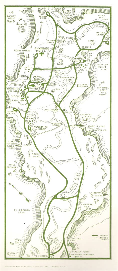 Yosemite Historic Maps (Yosemite Library Online)