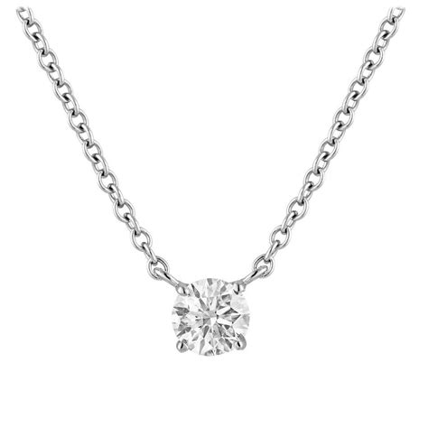 1 Carat Solitaire Necklace Diamond - 104 For Sale on 1stDibs