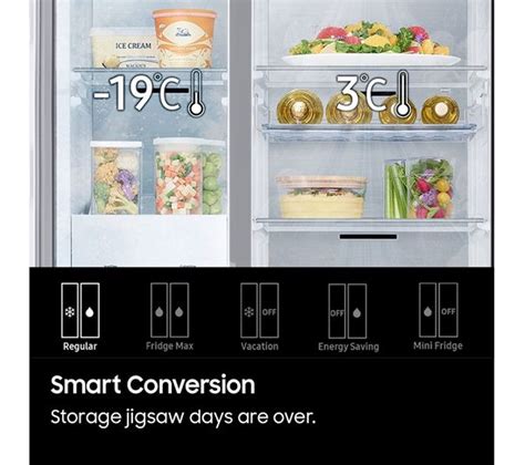 SAMSUNG Series 8 SpaceMax RS68CG885EB1 EU American Style Smart Fridge