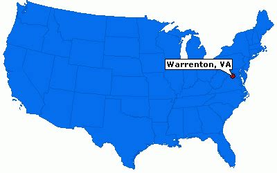 Warrenton Virginia Map - TravelsFinders.Com