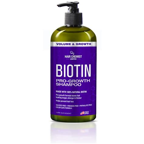 Hair Chemist Biotin Pro Growth Shampoo 338 Oz For Thinning Hair And Loss Formula