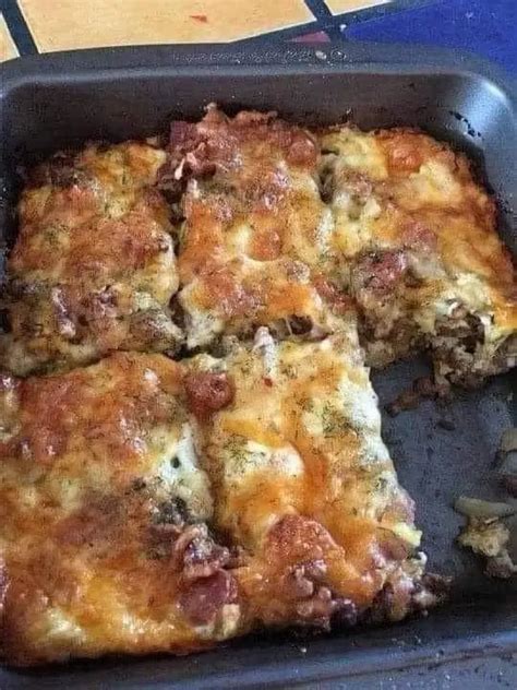 Bacon Cheeseburger Casserole - KristyRecipes