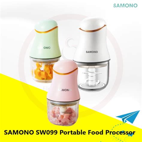 SAMONO Portable Food Processor SW099 Blender Elektrik Kaca Multifungsi