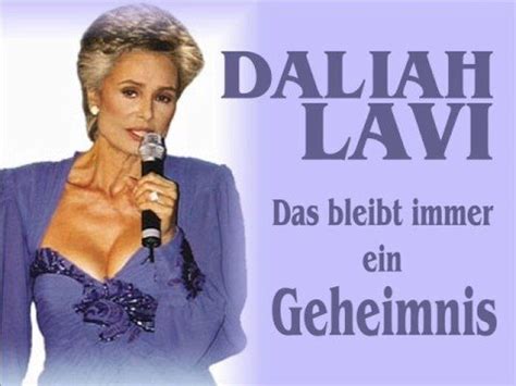 Daliah Lavi Das Bleibt Immer Ein Geheimnis Youtube