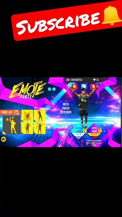 New Emote Party Event Garena Free Fire 🔥🔥 ️ ️ ️🔥🔥🔥🔥 Youtube